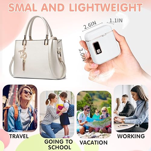 Miniatura 6 de Cortauñas eléctrico con luz LED, recortador de uñas recargable por USB, manicura de uñas de 3 velocidades para bebés, niños, personas mayores y