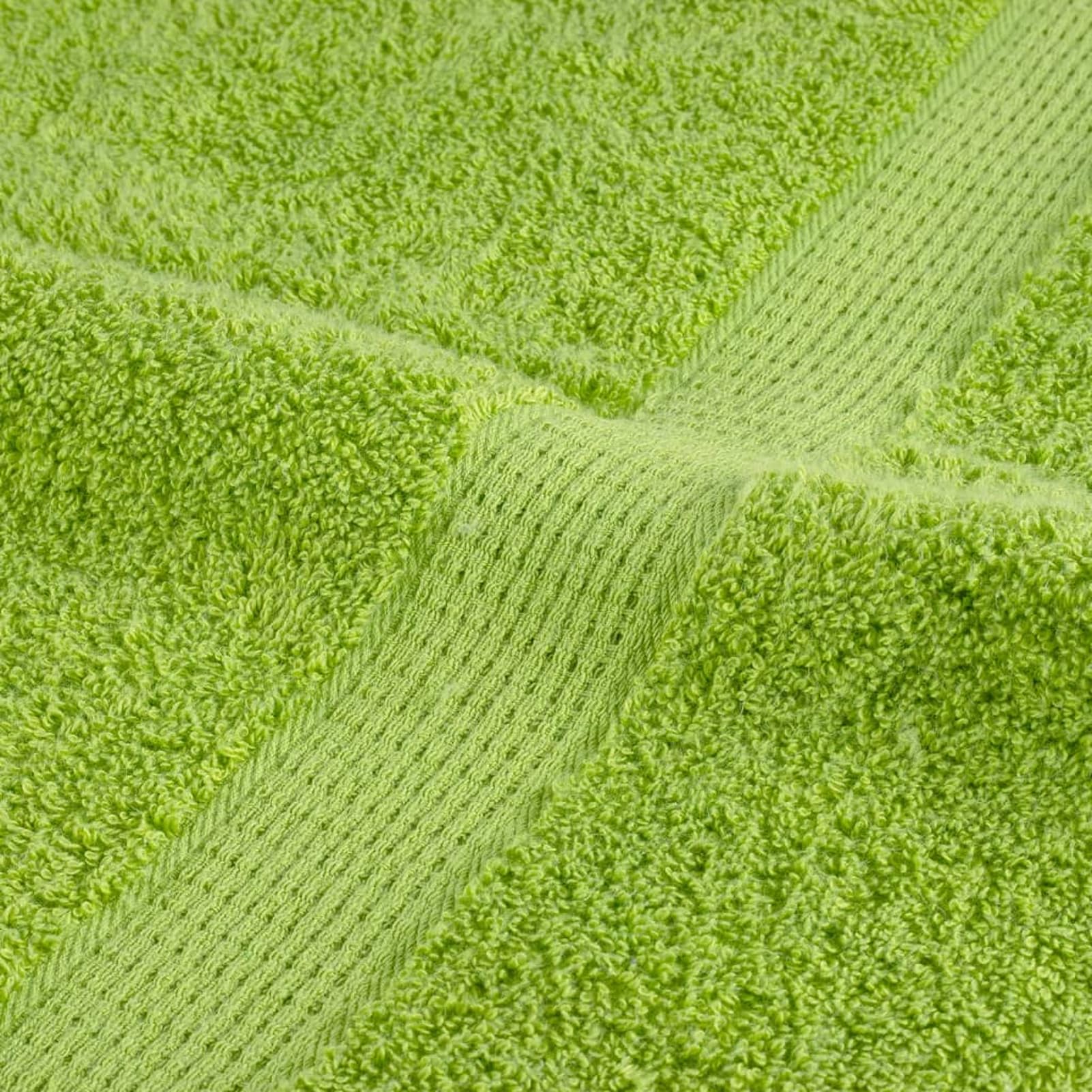 Asciugamani per Ospiti SOLUND 10 pz Verdi 30x50cm 600 g/m2