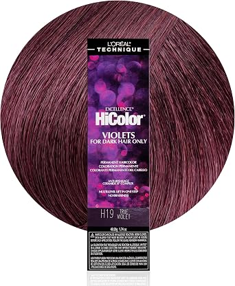 LOreal Paris Superior High Color Permanent Hair Color, True Violet, 1.74 oz, True Violet