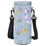 AUPET Water Bottle Bag Carrier,24oz/32oz Insulated Neoprene bottle Sling Holder Case Pouch Cover for 1000ML/750ML Bottles with Shoulder Strap for walking (Cute Farm Theme, 750ML)
