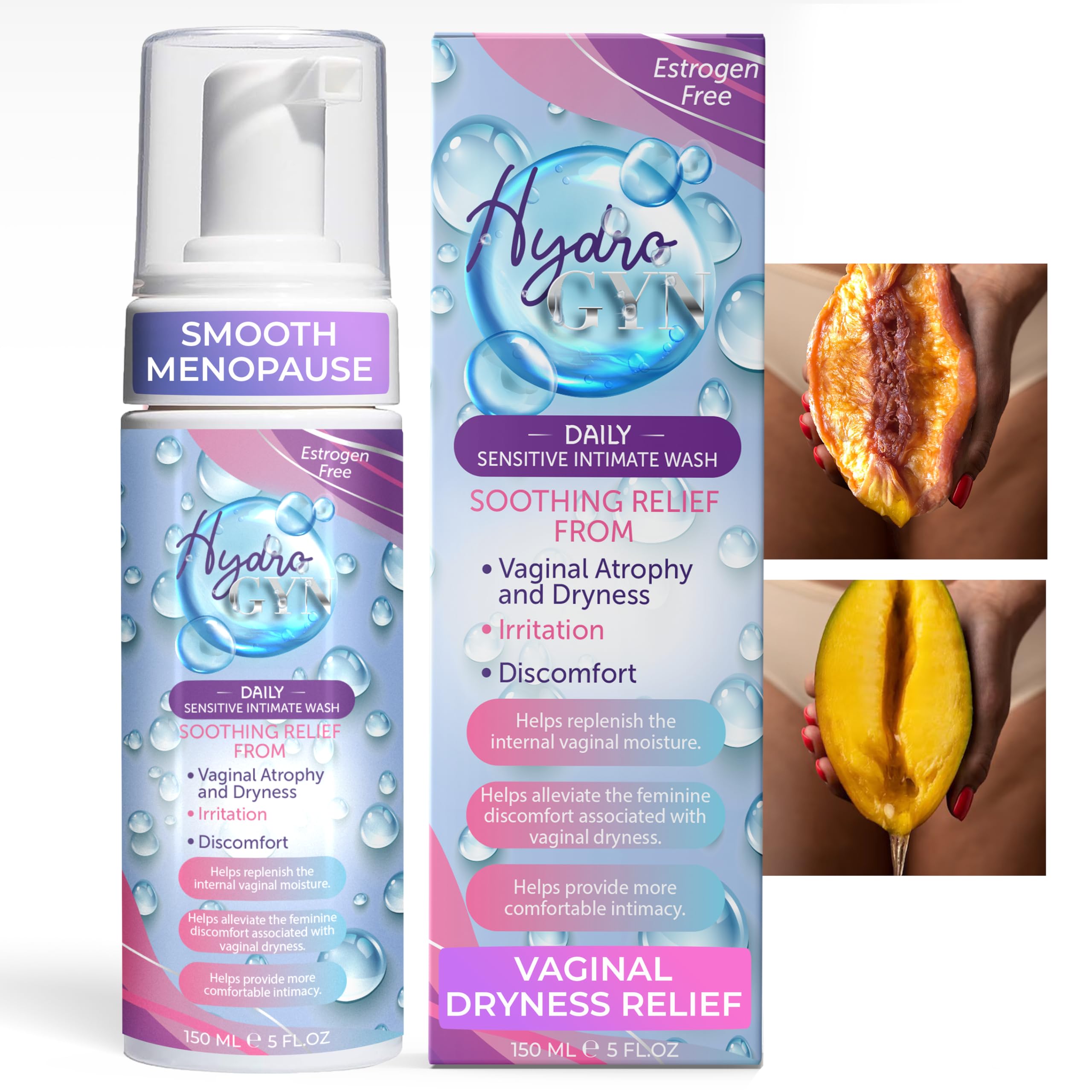 Feminine Wash | pH Balance for Women | Feminine Care Unscented Vaginal Cleanser for pH Balance & Vaginal Dryness Relief | Gentle Intimate Care for Sensitive Skin | Advanced Hydration Feminine Wash