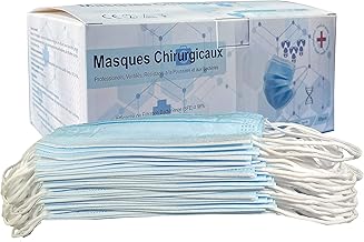 Masques Chirurgicaux - Boite de 50 masques - EN14683 TYPE IIR CE Masques Chirurgicaux Jetables