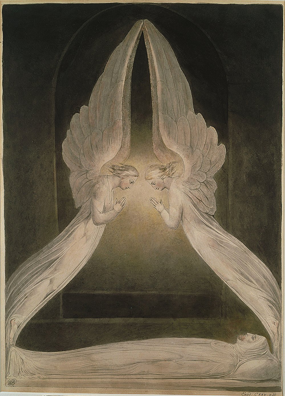 Poster William Blake Christ in The Sepulchre grand format pour salon