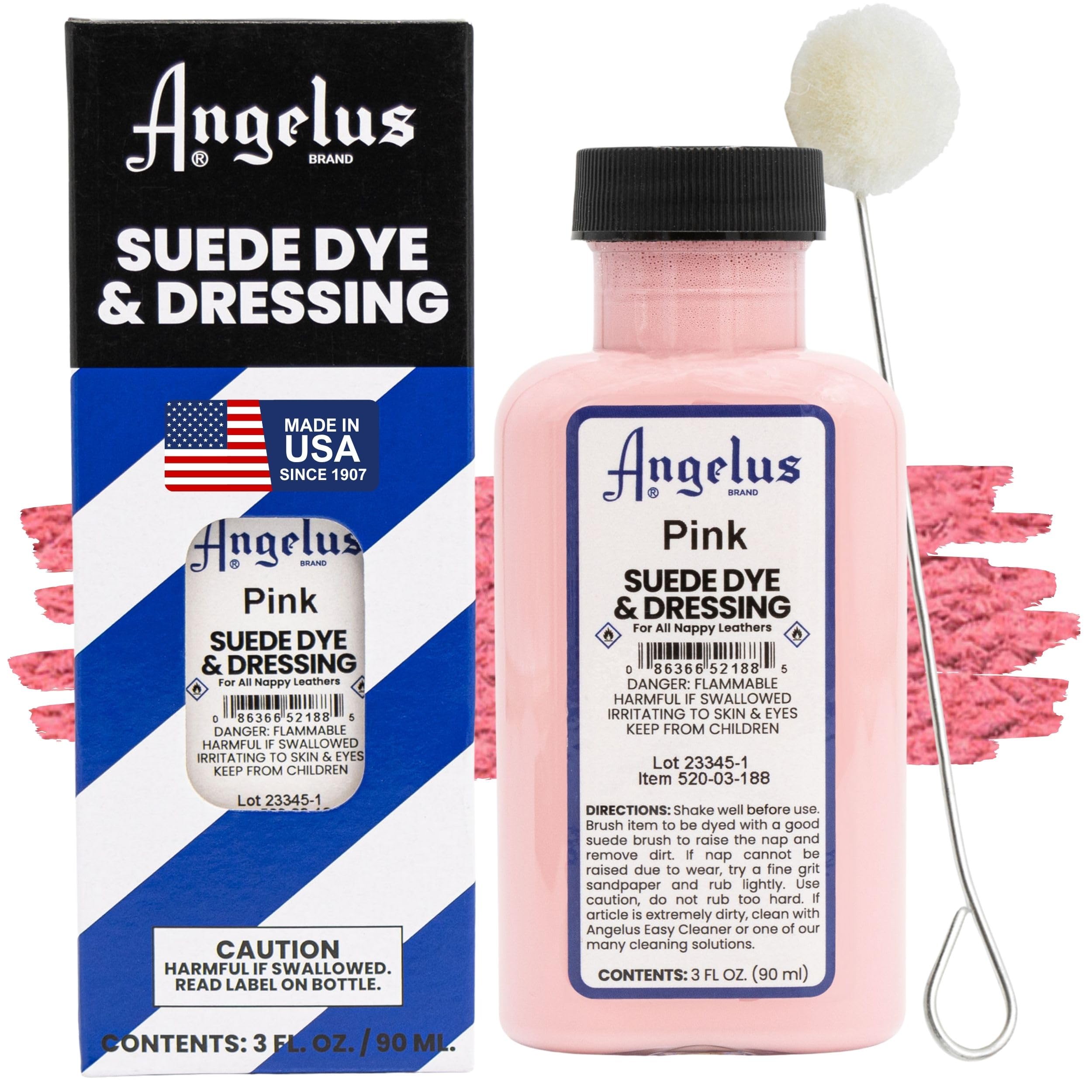 Angelus Suede Dye Pink