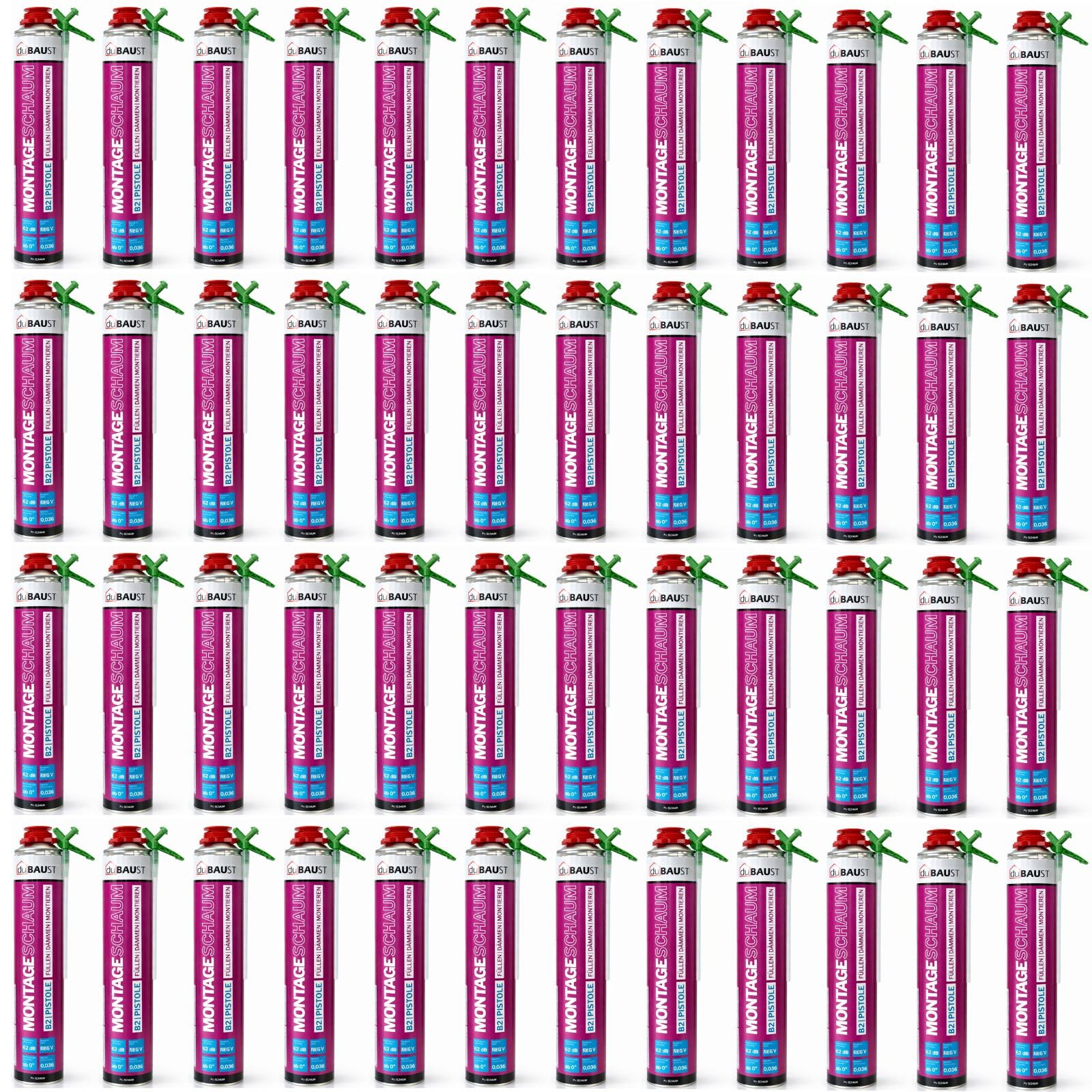 MSP24A - Espuma adaptadora de espuma de montaje, 750 ml, juego combinado de espuma de poliuretano de alto aislamiento acústico, aislamiento térmico, B2, 750 ml, incluye tubo adaptador (48 x