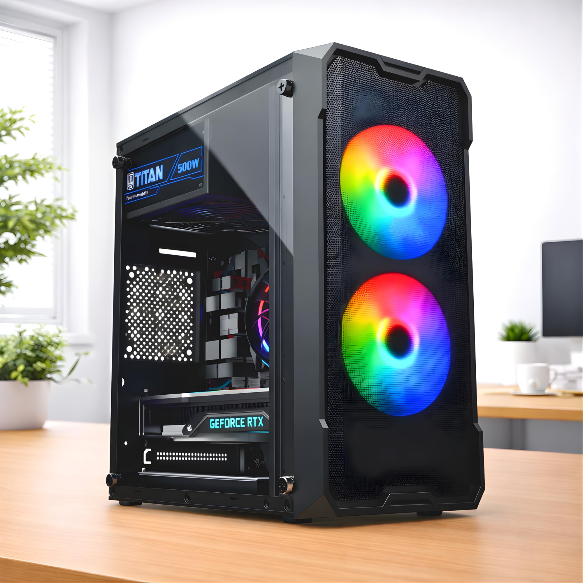 CHIST I7 Desktop Pc Computer (Core i7 4th gen, 16 GB RAM, 512gb NVMe SSD, Win 10 Pro, WiFi, USB 3.0,VGA, HDMI)-image-33