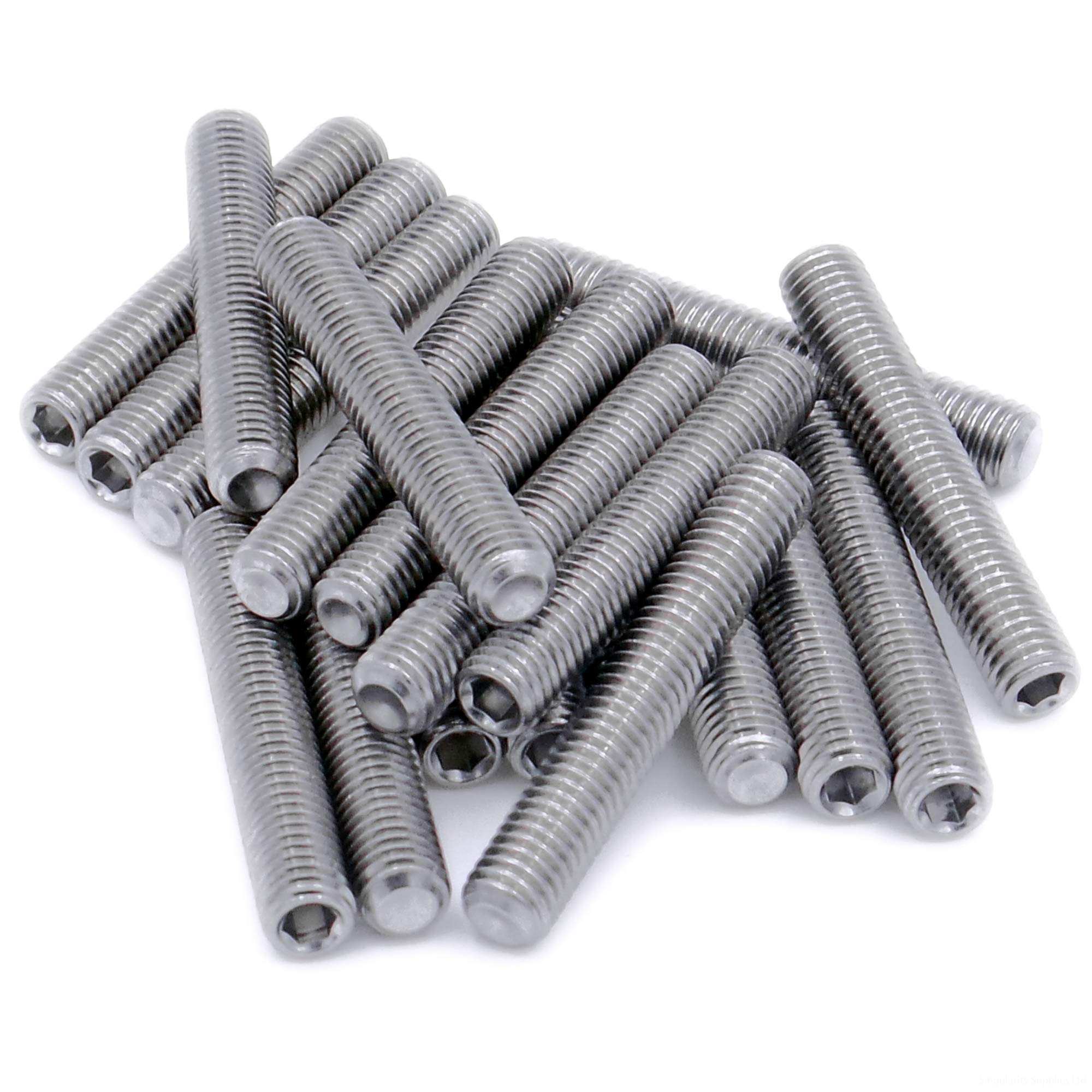 Singularity Supplies M10 (10Mm X 10Mm) Hex Socket Grub Screw (Cup Point) - Stainless Steel (A2) (Pack Of 20)