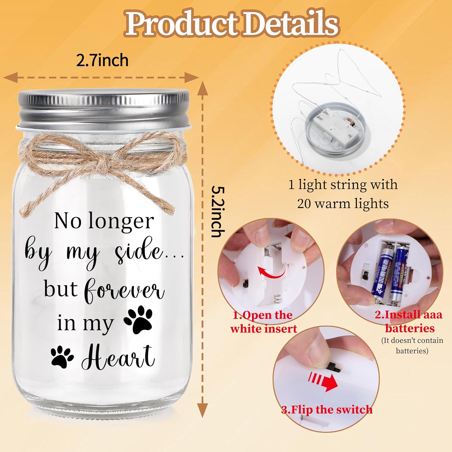 Dog Memorial Gifts for Loss of Dogs Pet Memorial Gifts for Dogs Loss of Dog Sympathy Remembrance Bereavement Gift - Image 4