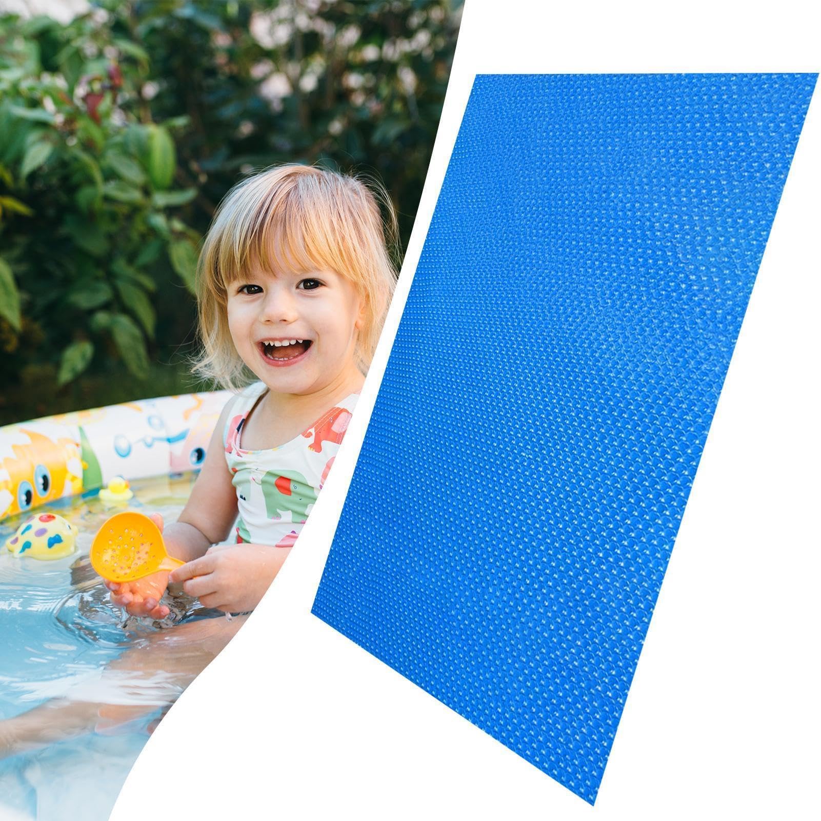 Bâche de piscine solaire pliable et imperméable, tapis d'isolation thermique pour piscines extérieures et spas, conserve la chaleur de l'eau pour le soleil d'été
