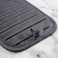 Vista 4 de KitchenAid Albany - Juego de 2 soportes para ollas, color gris carbón, 7 x 10 pulgadas