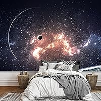 Vista 20 de Empapelado Signford para pared, extraíble, diseño de bosque, para dormitorio y sala de estar