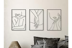 Vivegate Minimalist Female Body Metal Wall Art