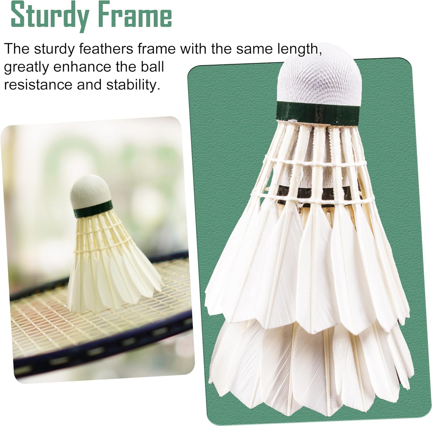 Senston A30 Badminton Shuttlecocks Sports Birdies Shuttlecock for Outdoor Indoor Sports Activities Badminton Birdies with High Stability and Durability Badminton Ball