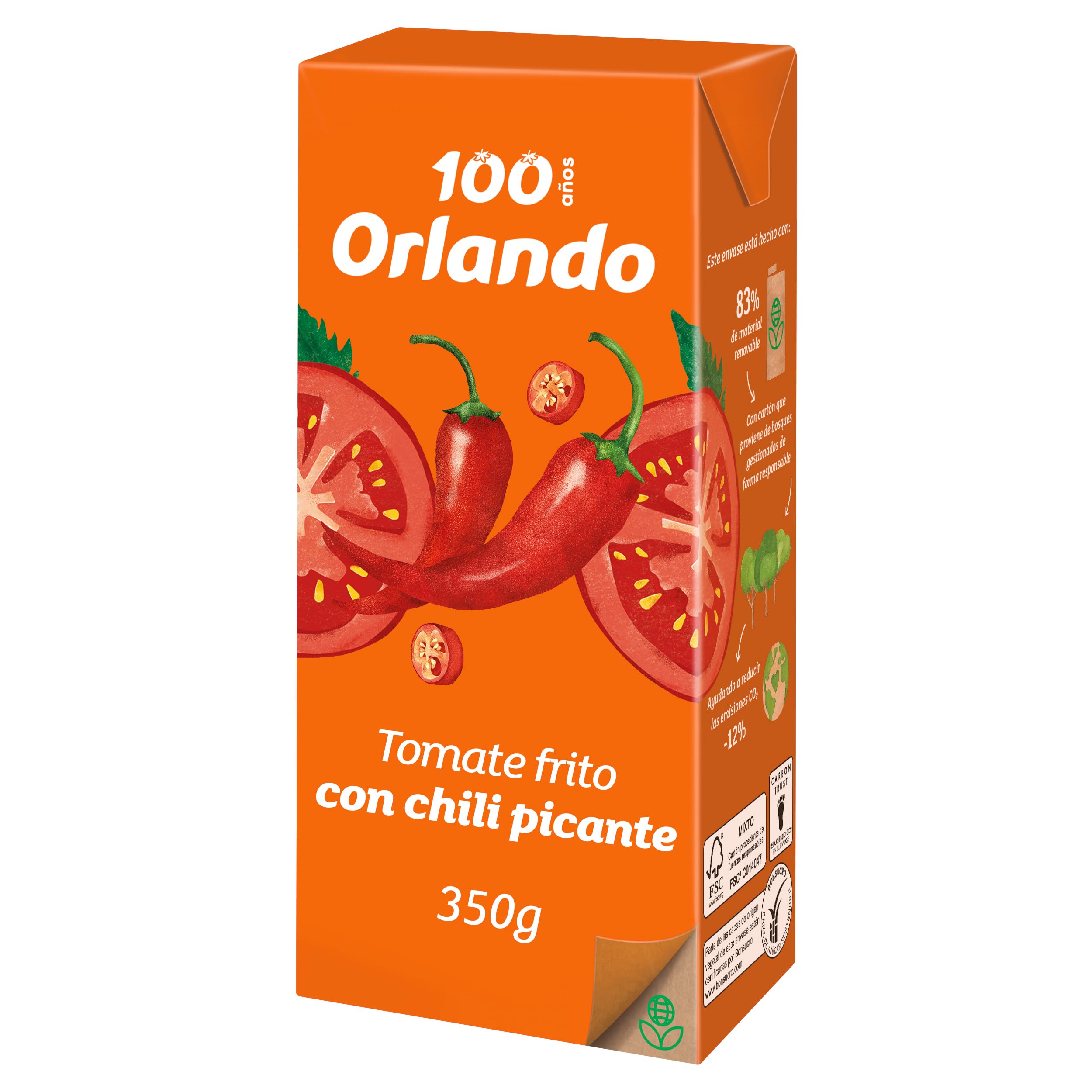 ORLANDO Tomate Frito Chili Picante Brik 350g