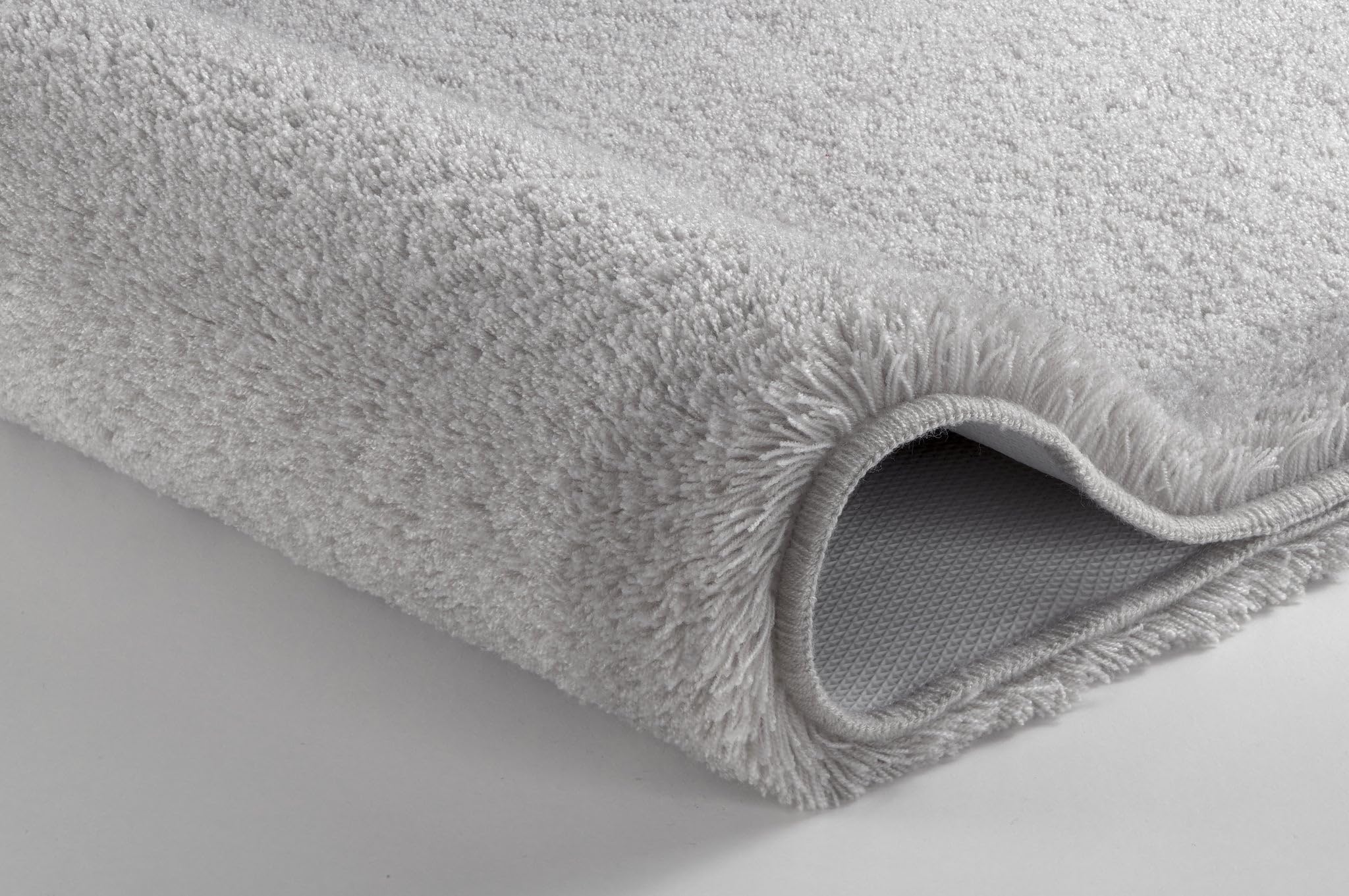Kleine Wolke WC-Vorleger Relax Grau 55 x 55 cm mit Ausschnitt OEKO-TEX zertifiziert rutschhemmend
