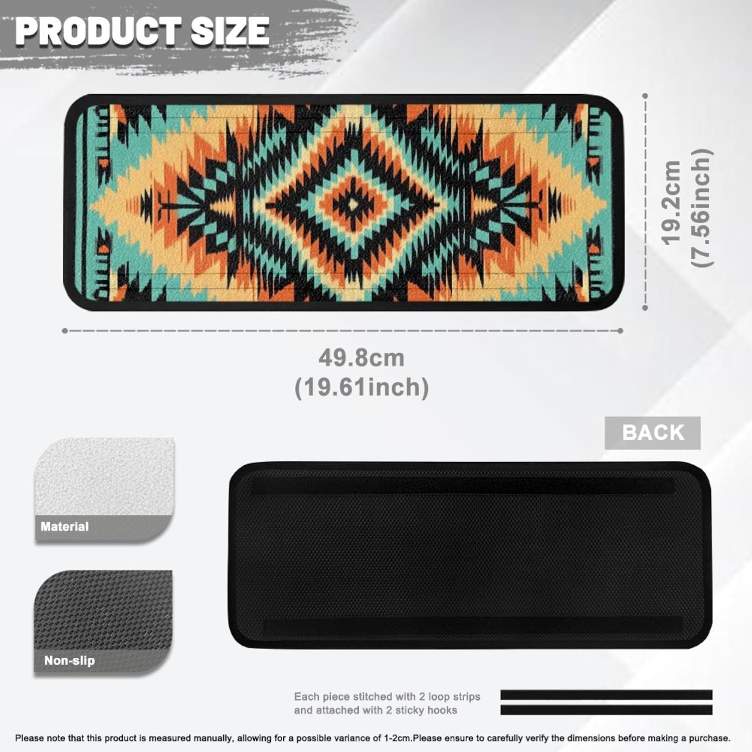 Southwest Aztec RV Step Covers 4 Pack Rv Step Carpet Replacement RV Stair Covers Carpets with Self Adhesive RV Accessories for Mobile Home Campers Trailer Van