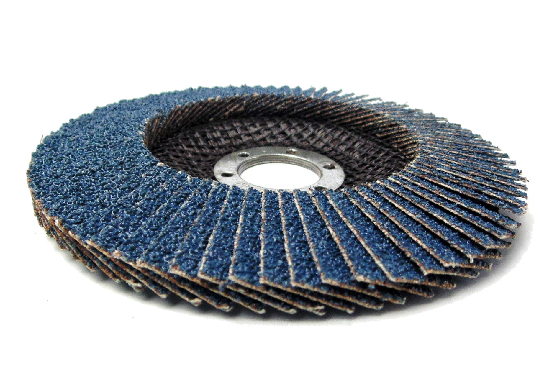 5 Disques Abrasifs à Lamelles ZPARNO 125mm Grain 80 - Pour Meuleuse D'Angle - Polissage Et Ébavurage