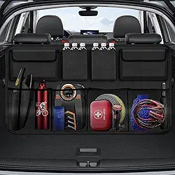 Organizador de Porta-malas de Carro, Organizador de Porta-malas de Banco Traseiro de Grande Capacidade, Bolsa Dobrável de Armazenamento de Carro, Bolsa de Armazenamento A Prova D'água para Carro SUV
