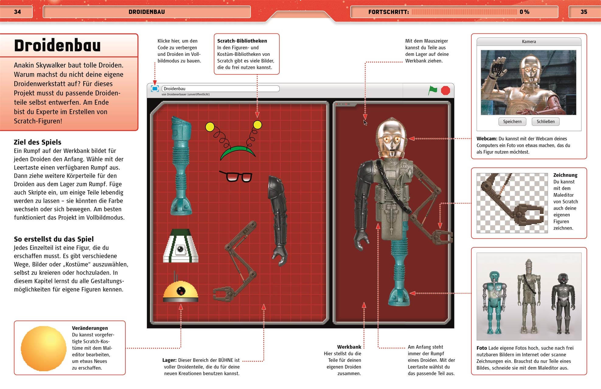 Star Wars™ Spiele programmieren: Mit Scratch™. Mit einfachen Anleitungen zum Programmieren von Animationen, Spielen und vielem mehr!
