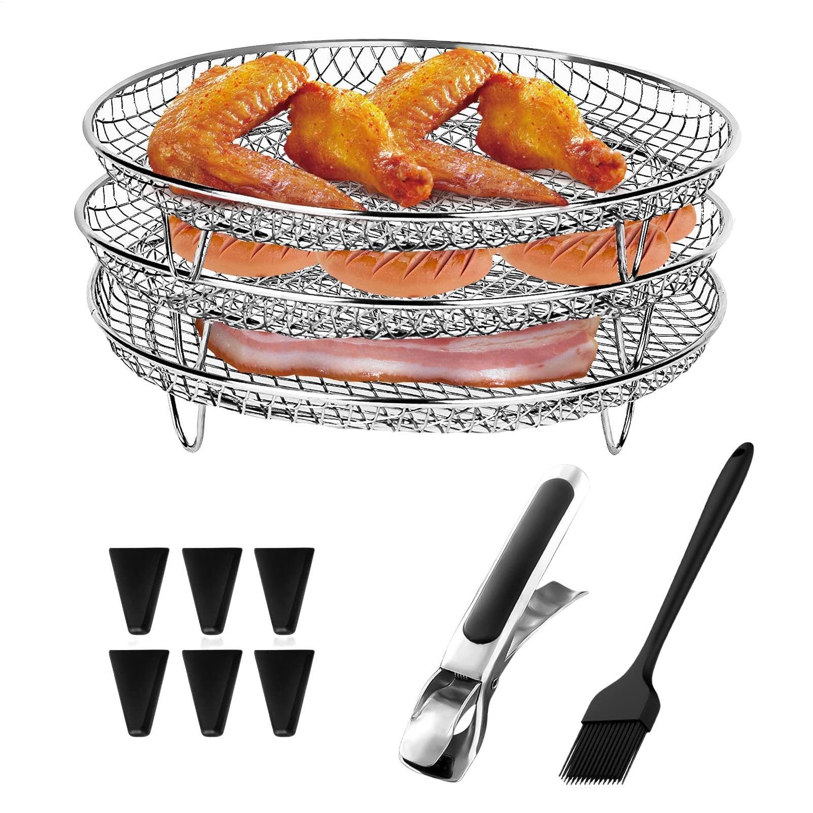 Accessoires de friteuse à air et étagère de déshydratation multicouche