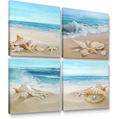 Lazy Ocean Seascape Canvas Wall Art