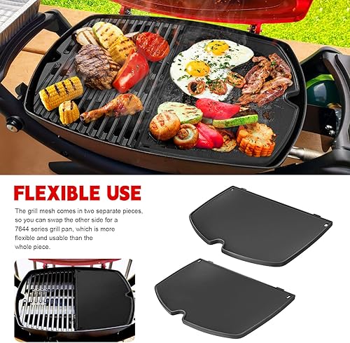 Miniatura 7 de GGC Plancha de hierro fundido para parrillas Weber 6558 Q100 Q120 Q1000 Q1200 Q100 Q1000 Series Grills (12.6 x 8.6 x 0.5 pulgadas)