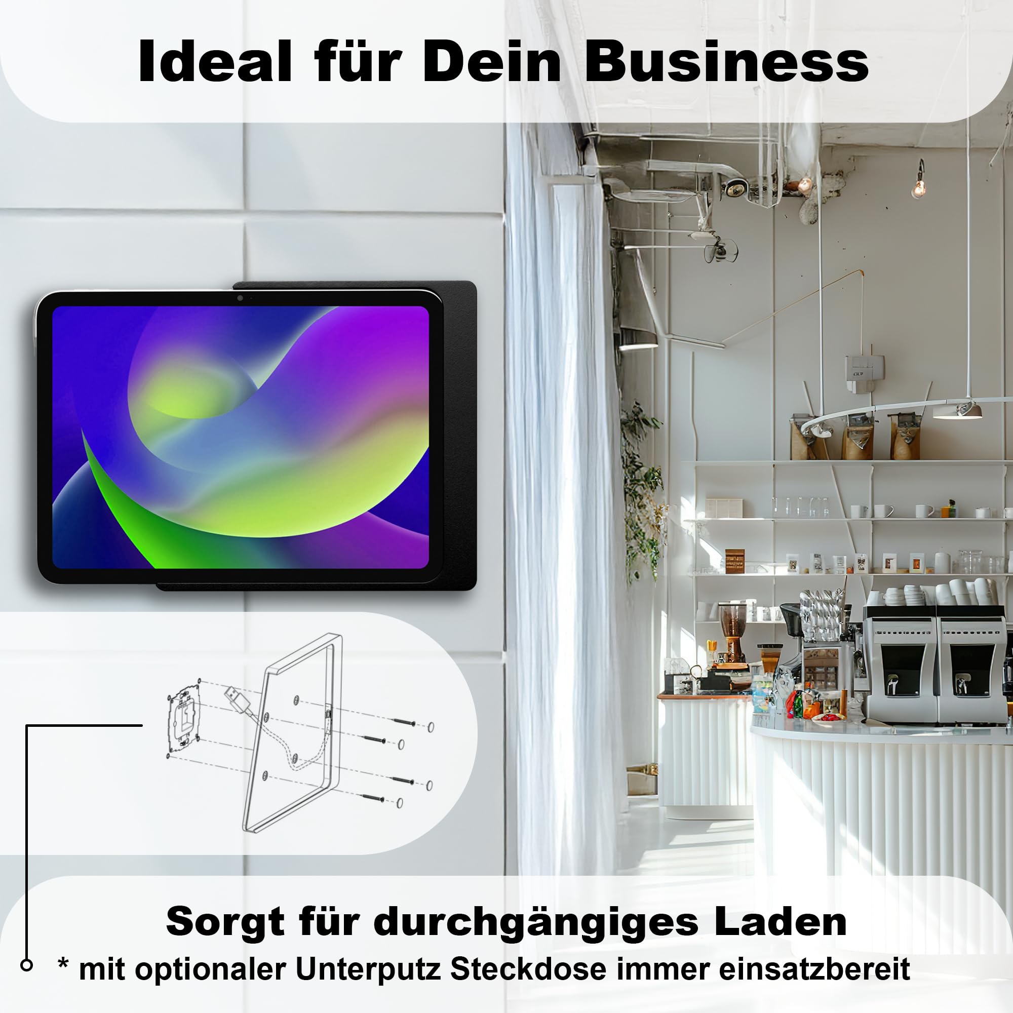 Companion Wall Home - Supporto da parete per tablet, Apple 27,9 cm (11)