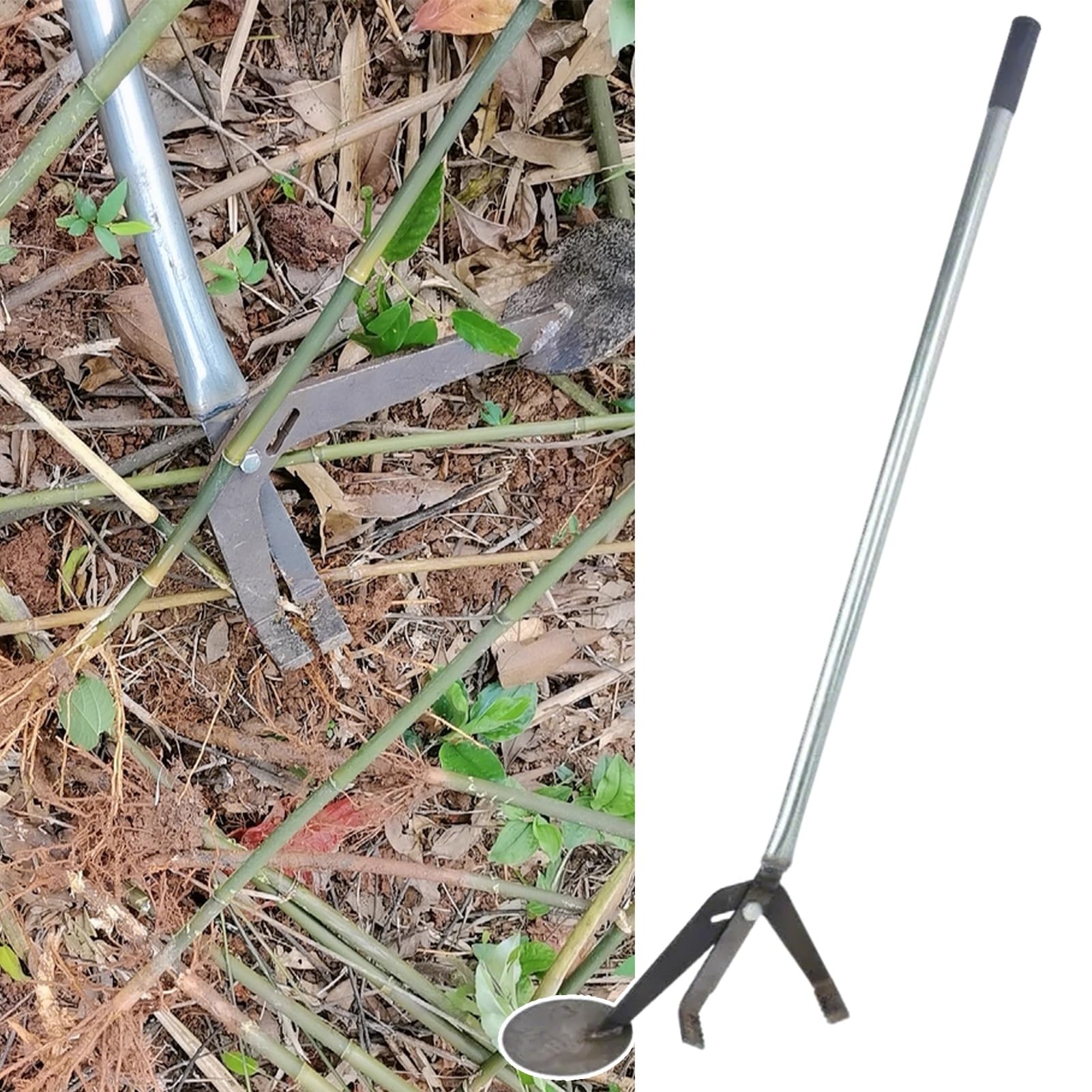 Outil d'extraction de racines robuste pour désherbage agricole et jardin