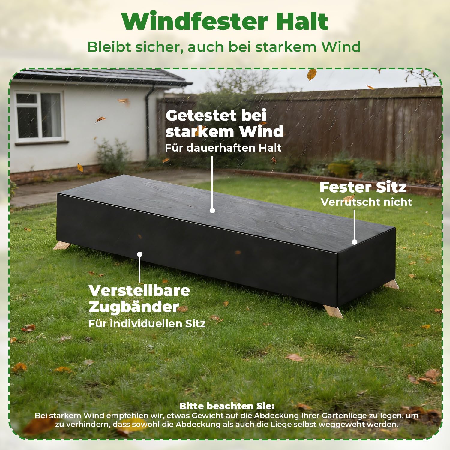 Copertura per sdraio da giardino, 200 x 68 x 30 cm, Oxford 420D, impermeabile, con coulisse, resistente ai raggi UV, per lettino e sedia a sdraio in giardino (2 pezzi)