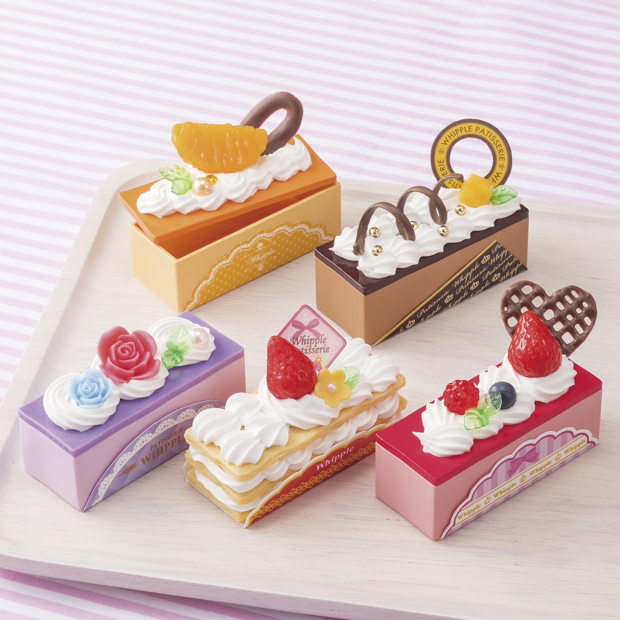 2wink風　表裏別デザインカラフルな3段ケーキセット 2wink風 表裏別デザインカラフルな3段ケーキセット 2wink風 表裏別