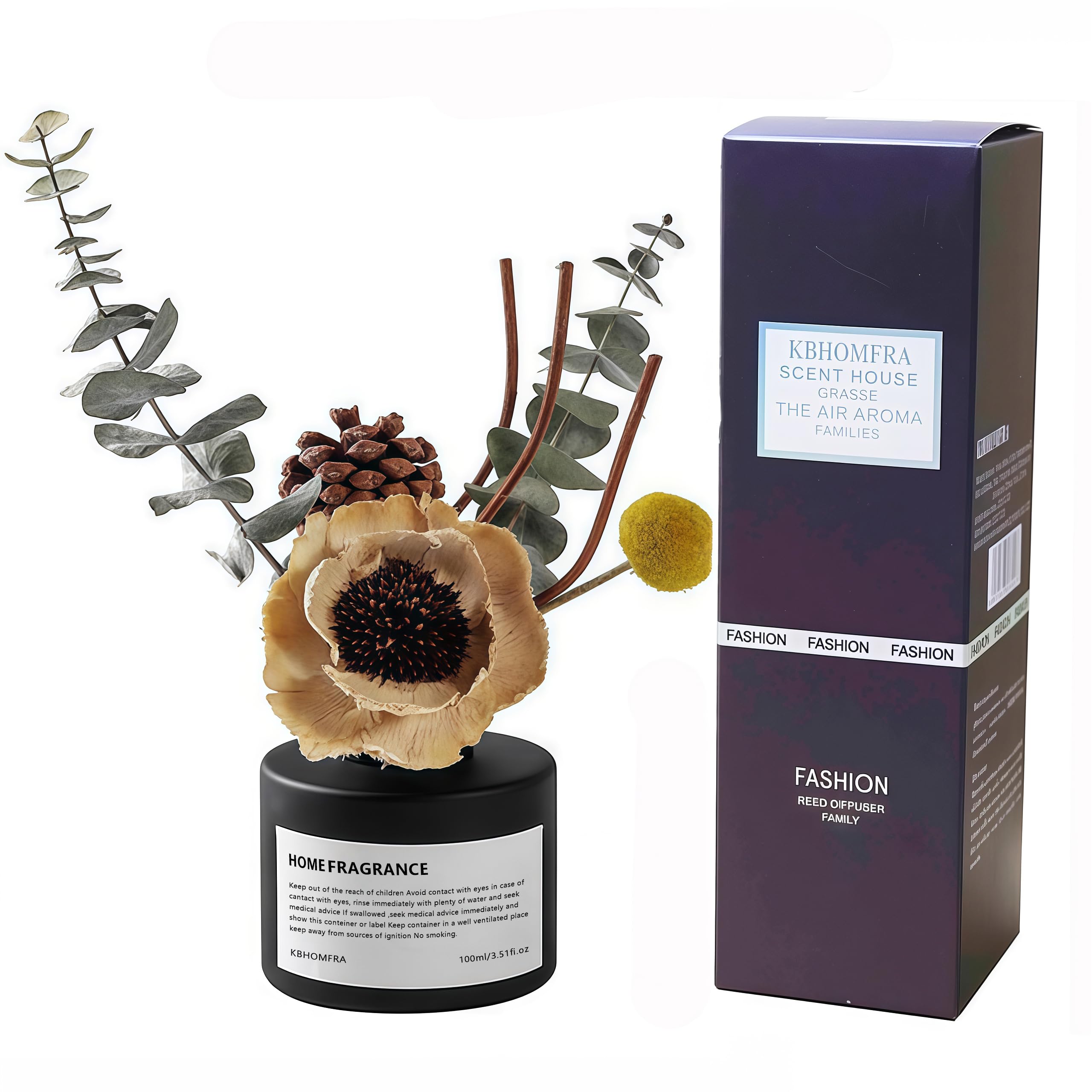 Diffuseur de parfum citron vert basilic pour décoration maison