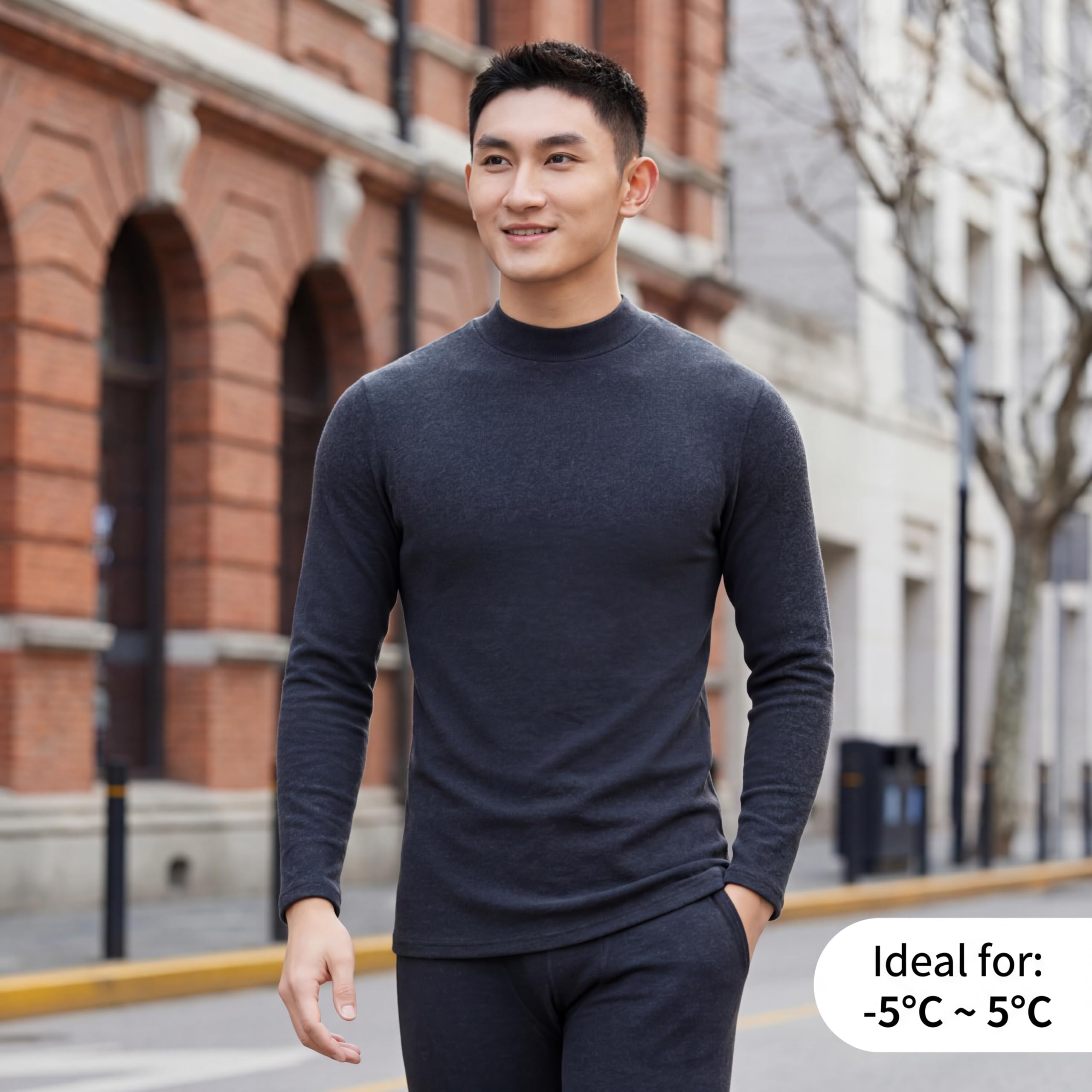 Conjunto de Ropa Interior térmica ultrasuave con Forro Polar para Hombre, Calzoncillos Largos de algodón Puro, Capa Base antiestática para Mayor Comodidad.
