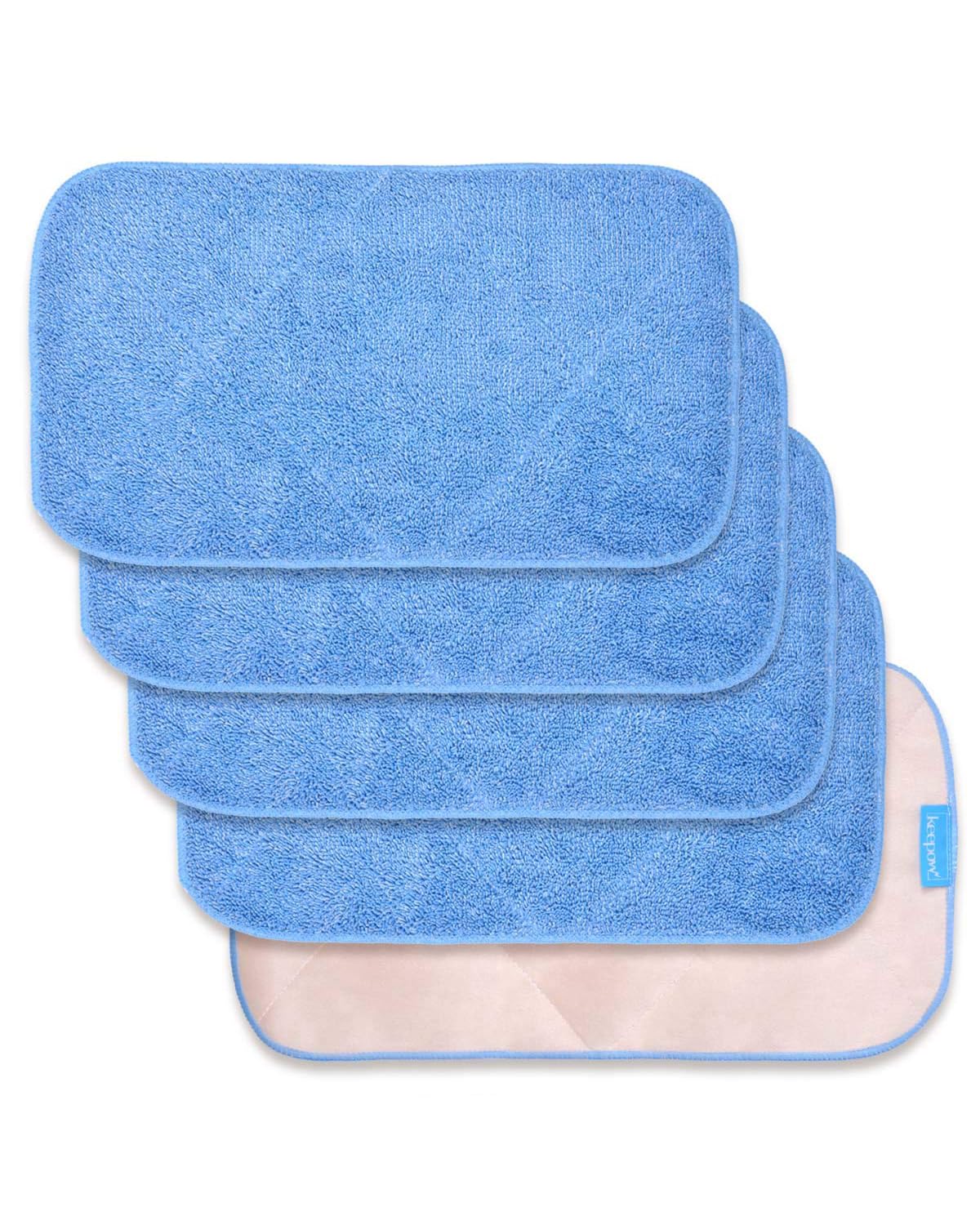 – 5 Pack Microfiber Mop Refills Compatible with MR. SIGA Professional Microfiber Mop Cloth, Wet & Dry Mopping, Double Side Use