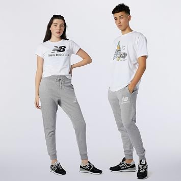 New Balance Essentials Stacked Logo Slim Sweat, Pantalón Largo, Grey :  Amazon.es: Ropa