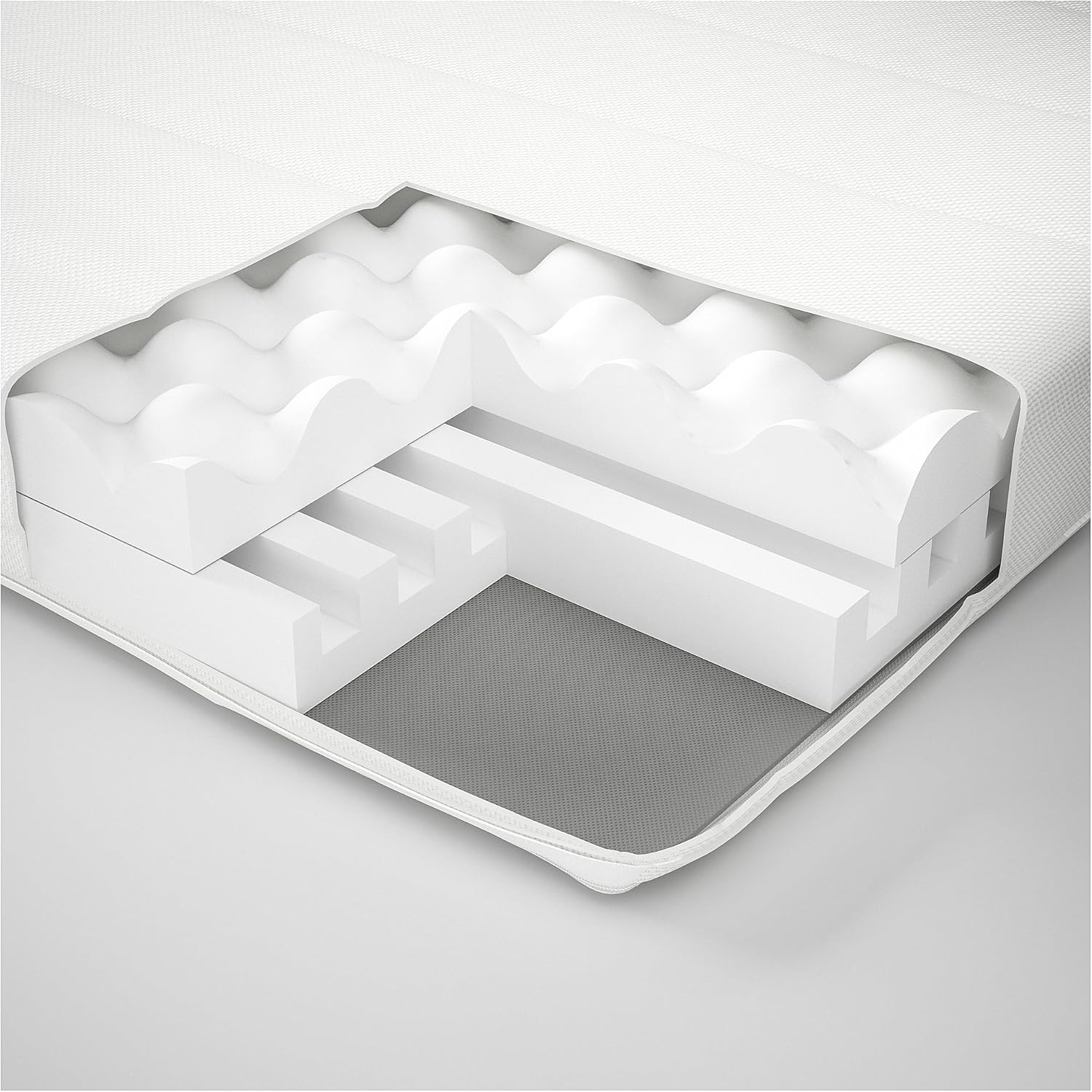 ÅFJÄLL Foam mattress, medium firm/white, 140x200 cm