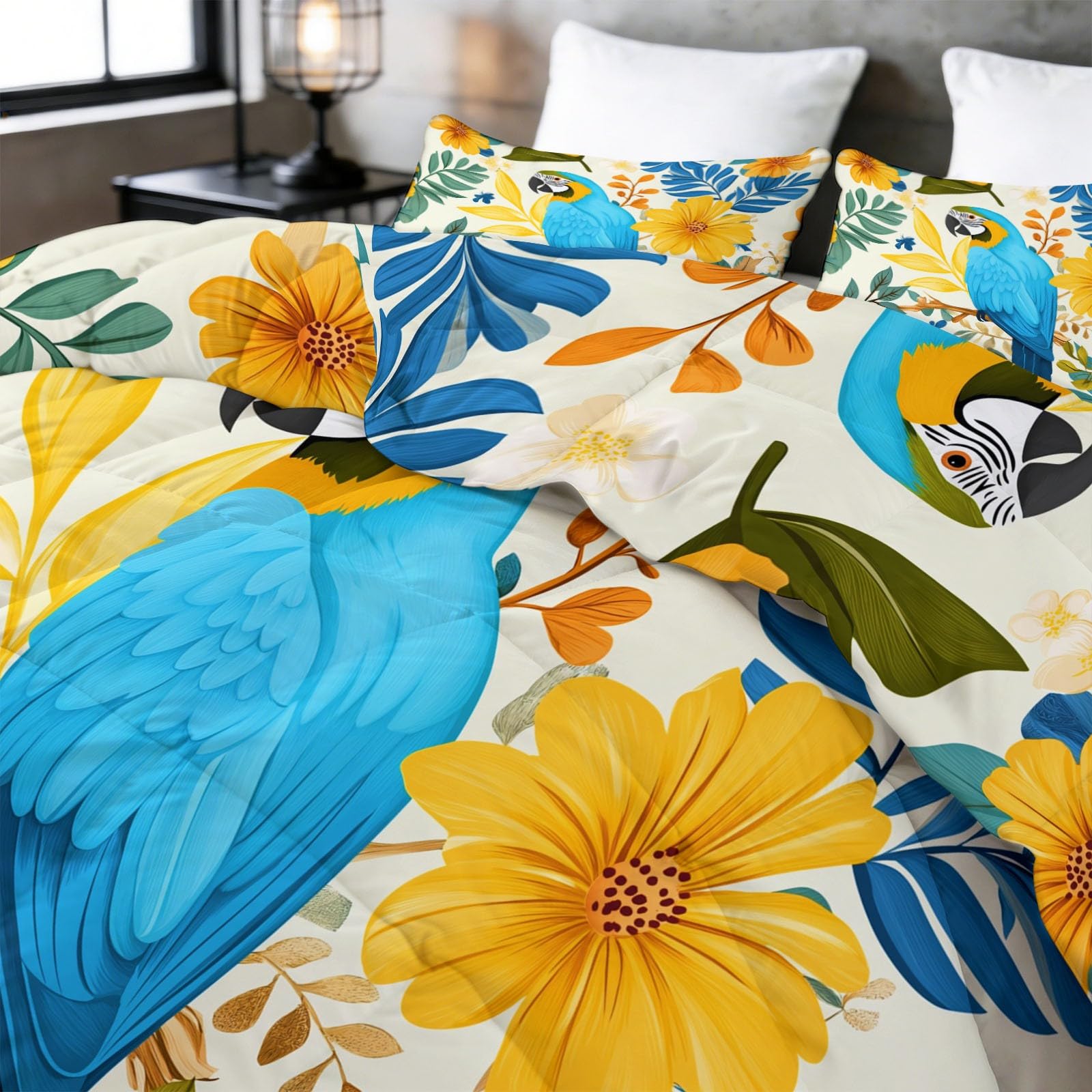 Edredón de 180 x 200 cm para 4 estaciones, reversible, multicolor, para todo el año, sin funda, lavable, para las cuatro estaciones