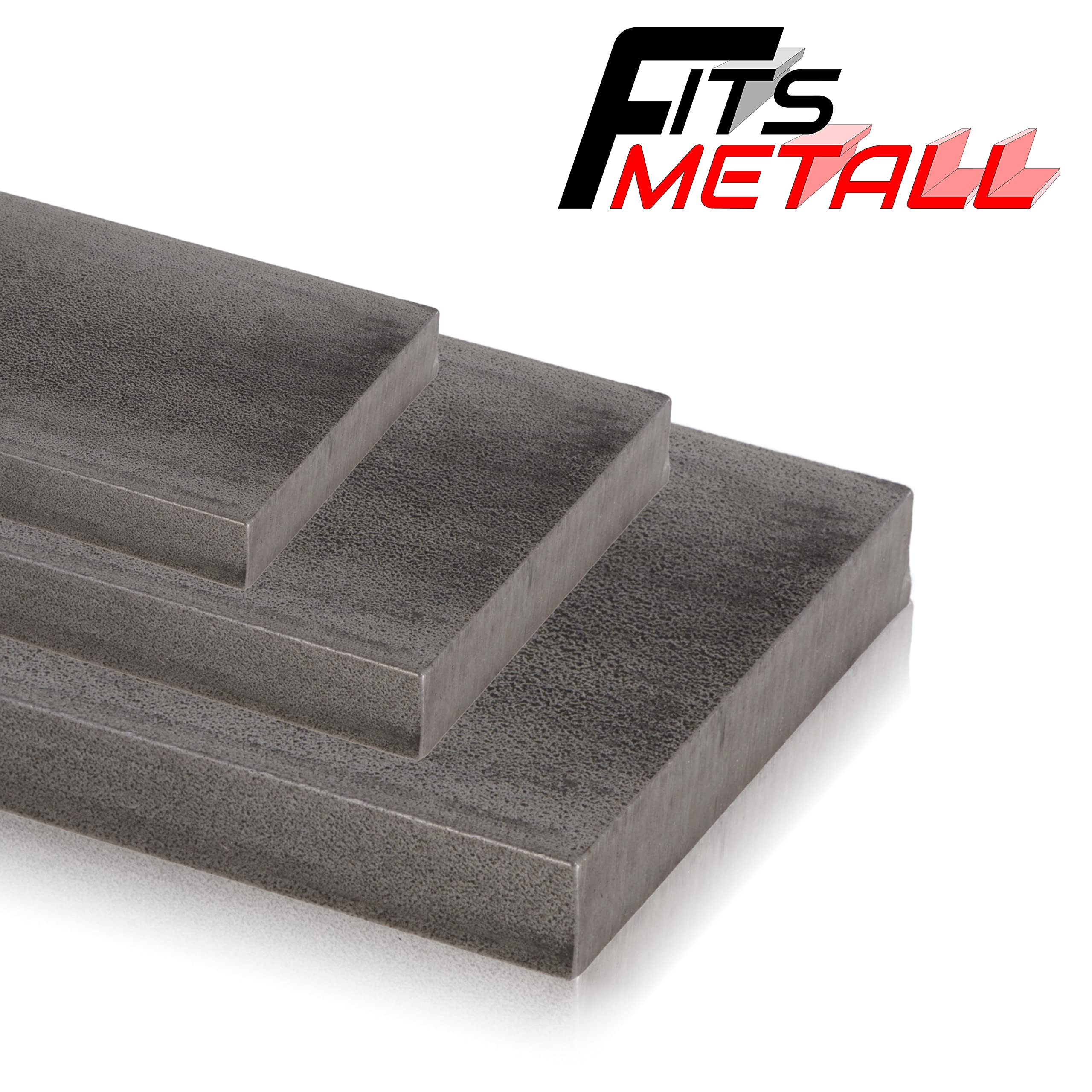 Stahl Flachprofil aus hochwertigem S235JRC+C Blankstahl St37 - Flachmaterial kaltgezogen - Flachstange Länge 1000mm, Gr. 50x12mm - Ideal für Baubranche, Stahl- & Maschinenbau