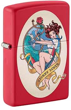 Amazon.com: Zippo Lighter: Stormy Lover Tattoo, Pin-up Girl