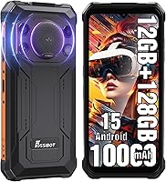 Vista 9 de FOSSIBOT F101P Android 13 Teléfono inteligente resistente, 7 GB+64 GB /1 TB Teléfono de llamada resistente 10600 mAh Teléfono desbloqueado 123dB