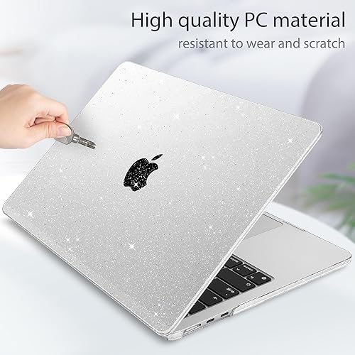 Miniatura 8 de May Chen Funda rígida de plástico para MacBook Air de 15 pulgadas M2 A2941 2023, con cubierta de teclado y protector de pantalla para MacBook Air 15