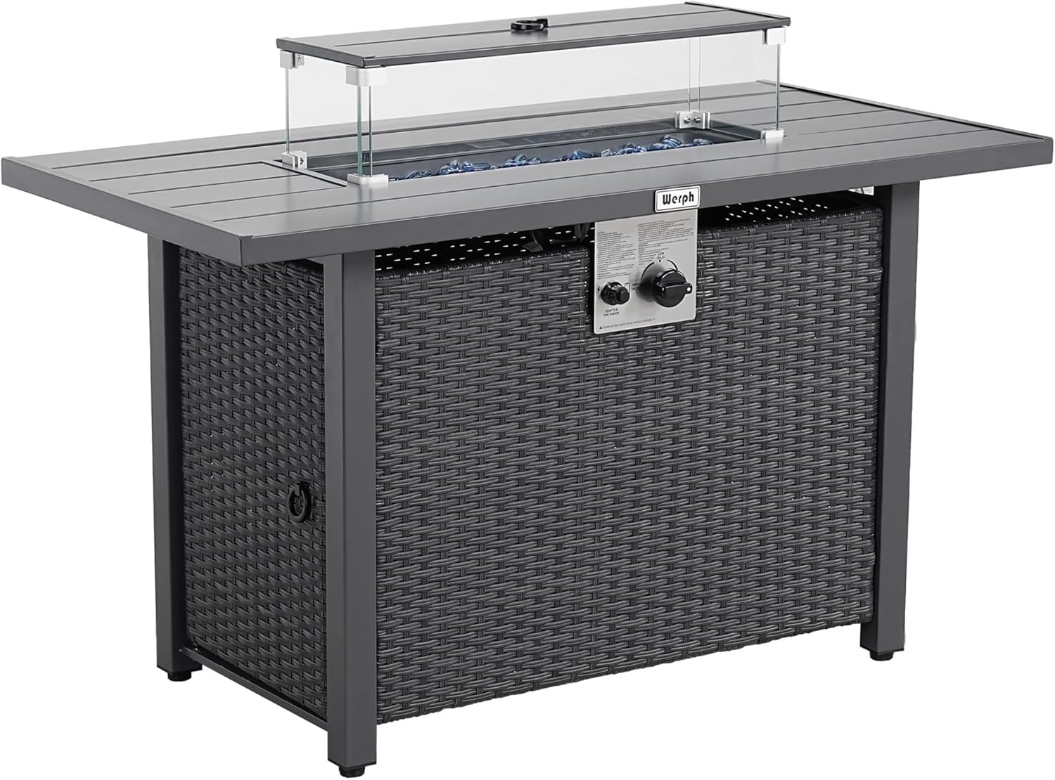 Werph 43 in Gas Fire Pits Table for Patio,Fire Pit Table