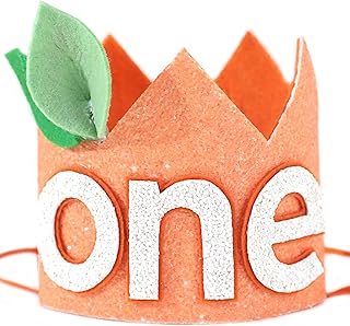 Orange Citrus Birthday Crown For Boys Girls - Little Cutie 1st Birthday Crown Hat, 1st/First Birthday Party Decoration, Little Cutie Party Hat, Fruit Birthday Party, Little Cutie Baby Shower, A Little Cutie Is On The Way Party Supplies Decorations