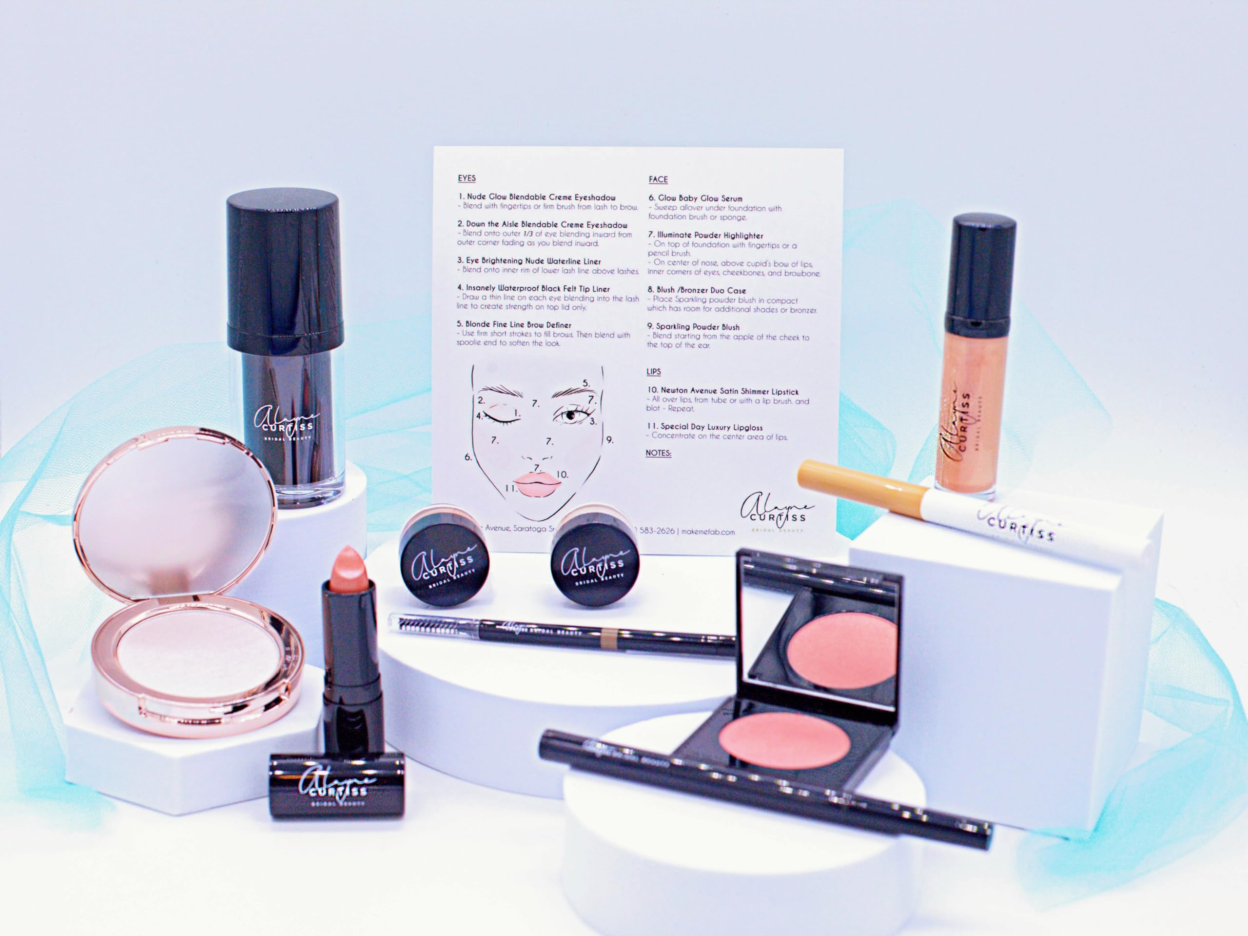Glow Baby DIY Bridal Makeup Kit - 11 Products Included