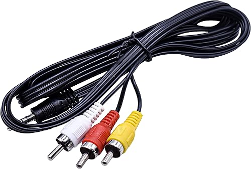 Miniatura 1 de HQRP Cable de audio y video AV compatible con Canon DC330, DC40, DC410, DC420, DC50, videocámara Elura