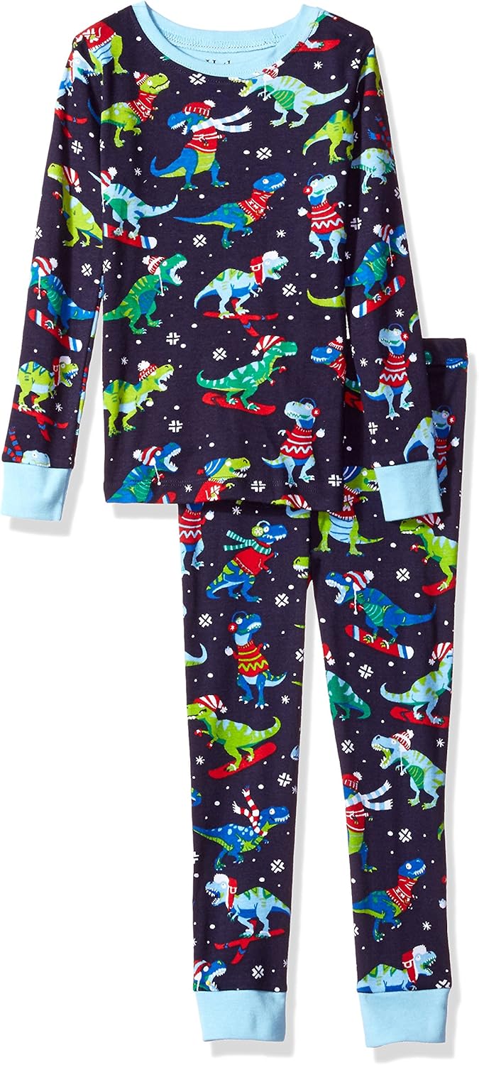 Hatley girls Organic Cotton Long Sleeve Printed Pajama Set