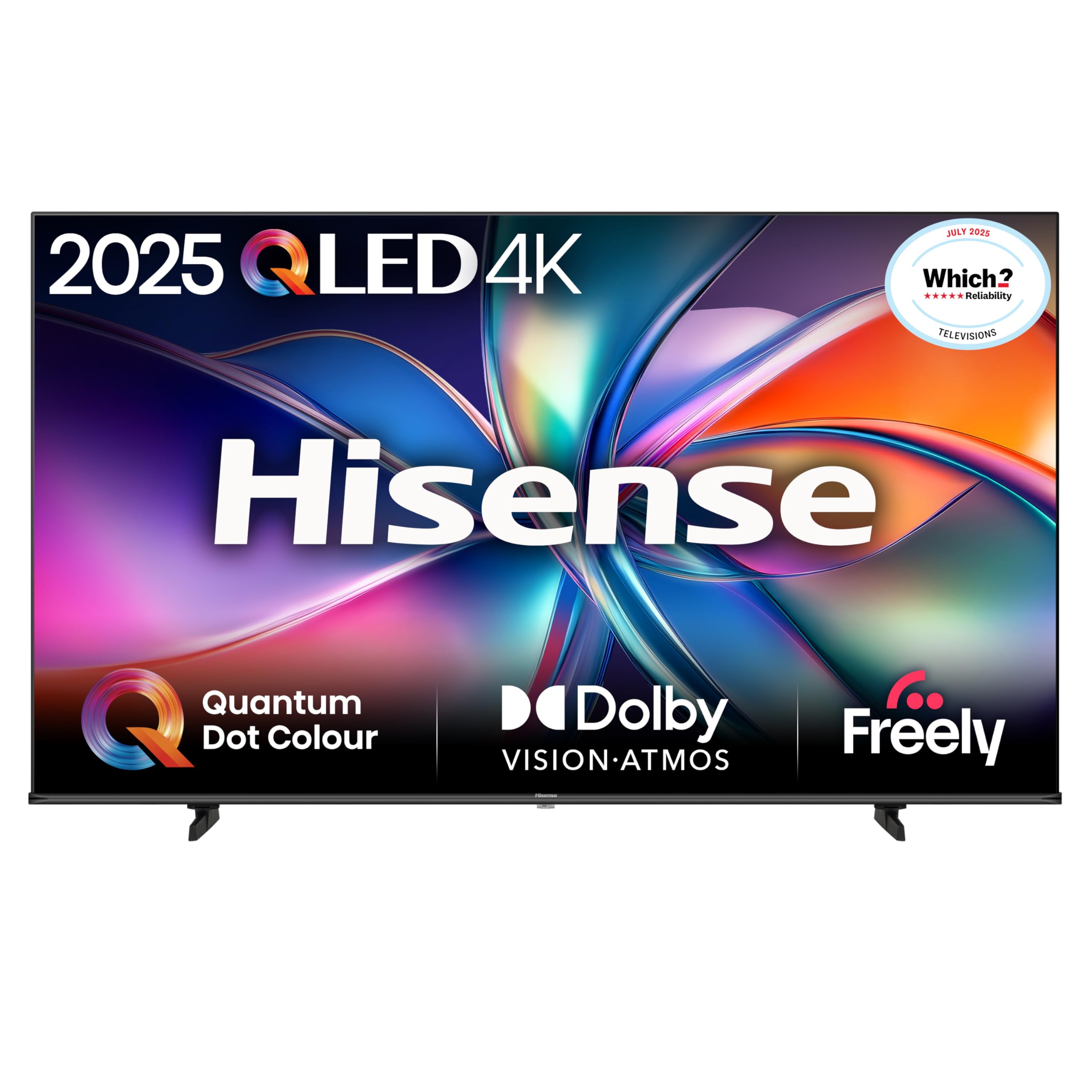 Hisense 85" 85E7QTUK QLED Smart AI TV - 4K Direct Lit Viewing, Quantum Dot Colour, Hi-View AI Engine, Dolby Vision, Dolby Atmos with Freely, Disney +, YouTube, Netflix