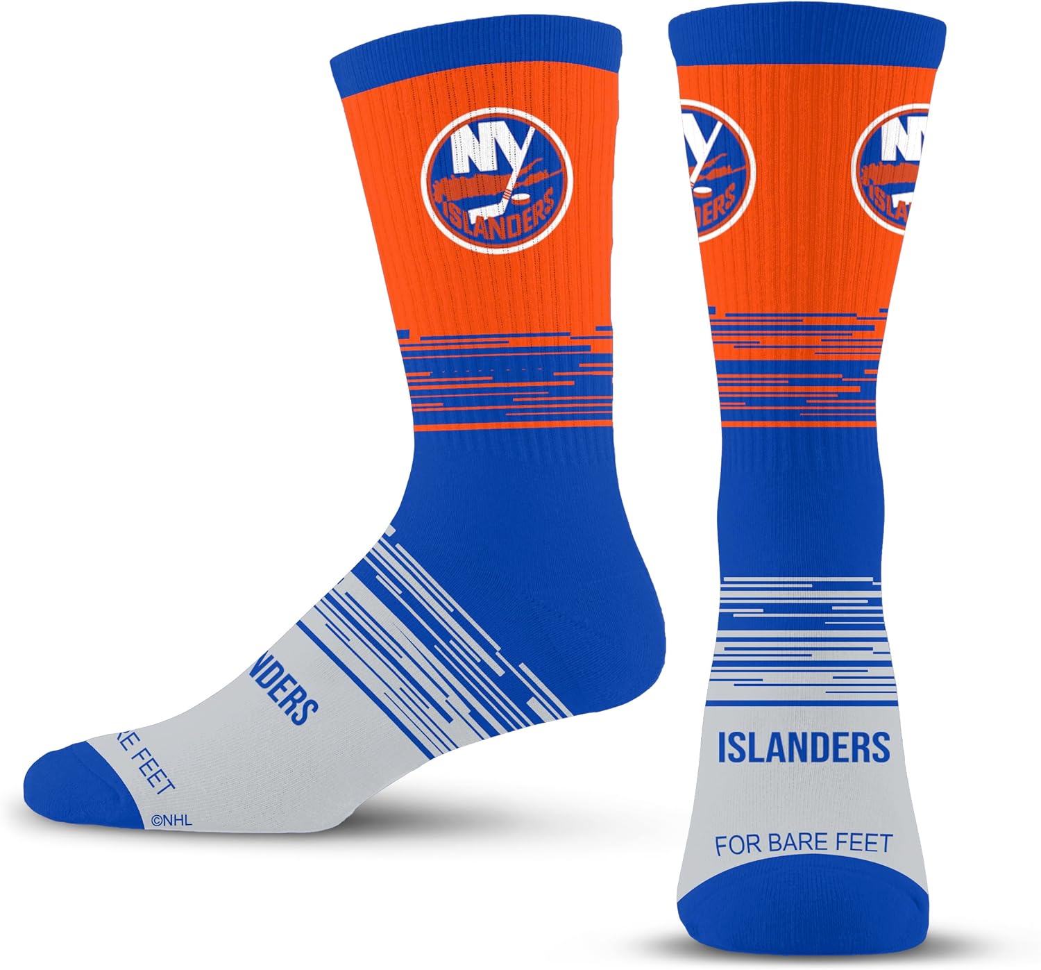 For Bare Feet NHL mens Elevate Crew Sock