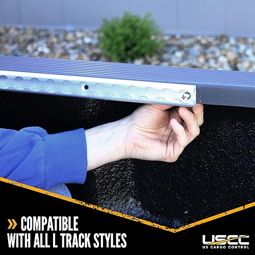 Miniatura 5 de US Cargo Control Paquete de 10 juegos de tornillos, tuercas y arandelas, instala y asegura rápidamente los sistemas de amarre de riel L a tu