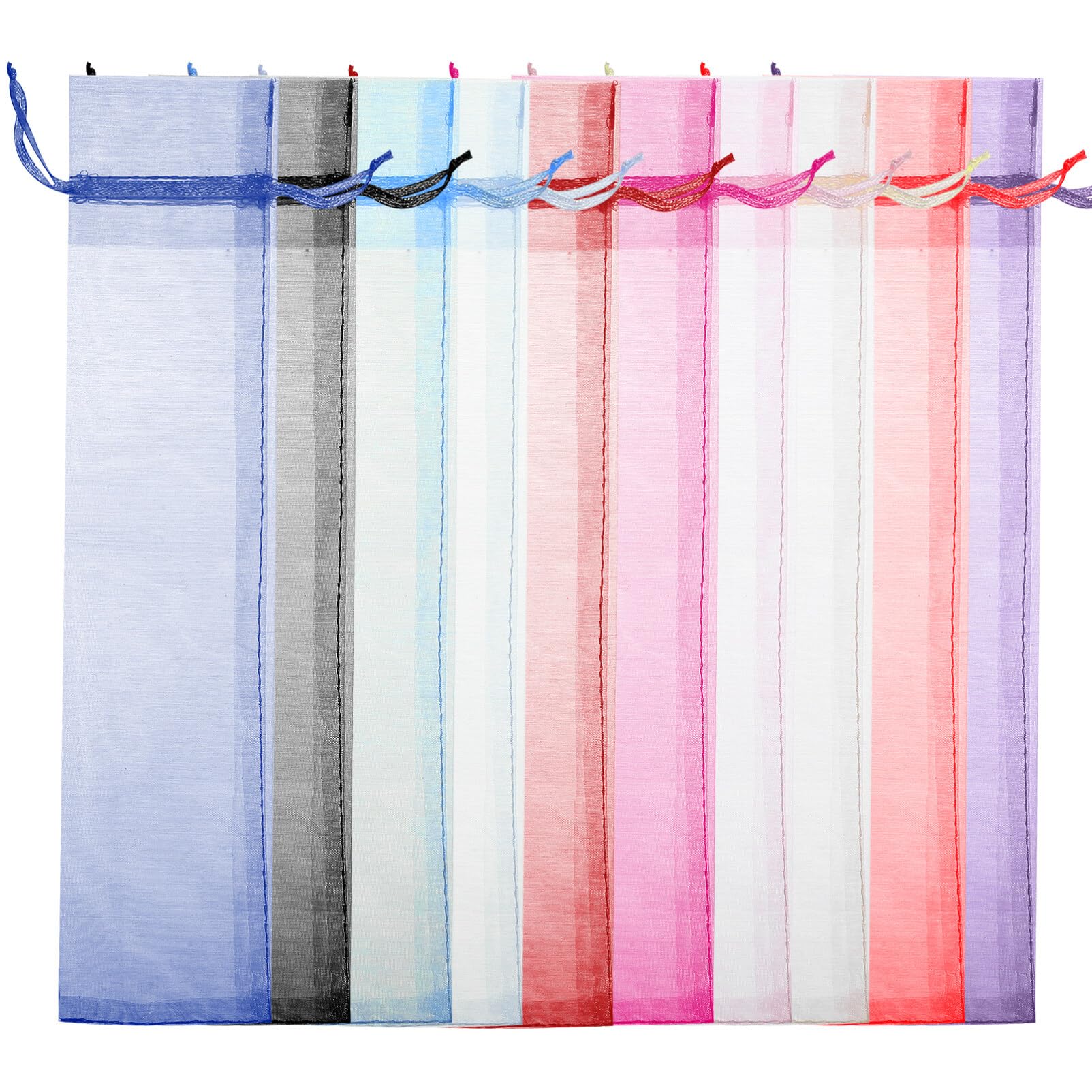 Toddmomy 50 Uds Bolsas De Gasa Con Cordón Para Regalos Pequeños Bolsitas De Tela Transpirable Para Joyería Fiesta Y Evento 10.51X2.40X0.03In