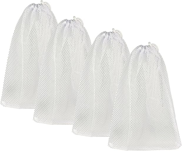 4 Pieces Premium Nylon Mesh Chum Bag for Enhanced Fishing Attraction 12 x18 inch Chum Bag with Drawstring (ASIN B0DD38ZGWM), rank #9 by monthly sales volume for 'Chum' on Amazon